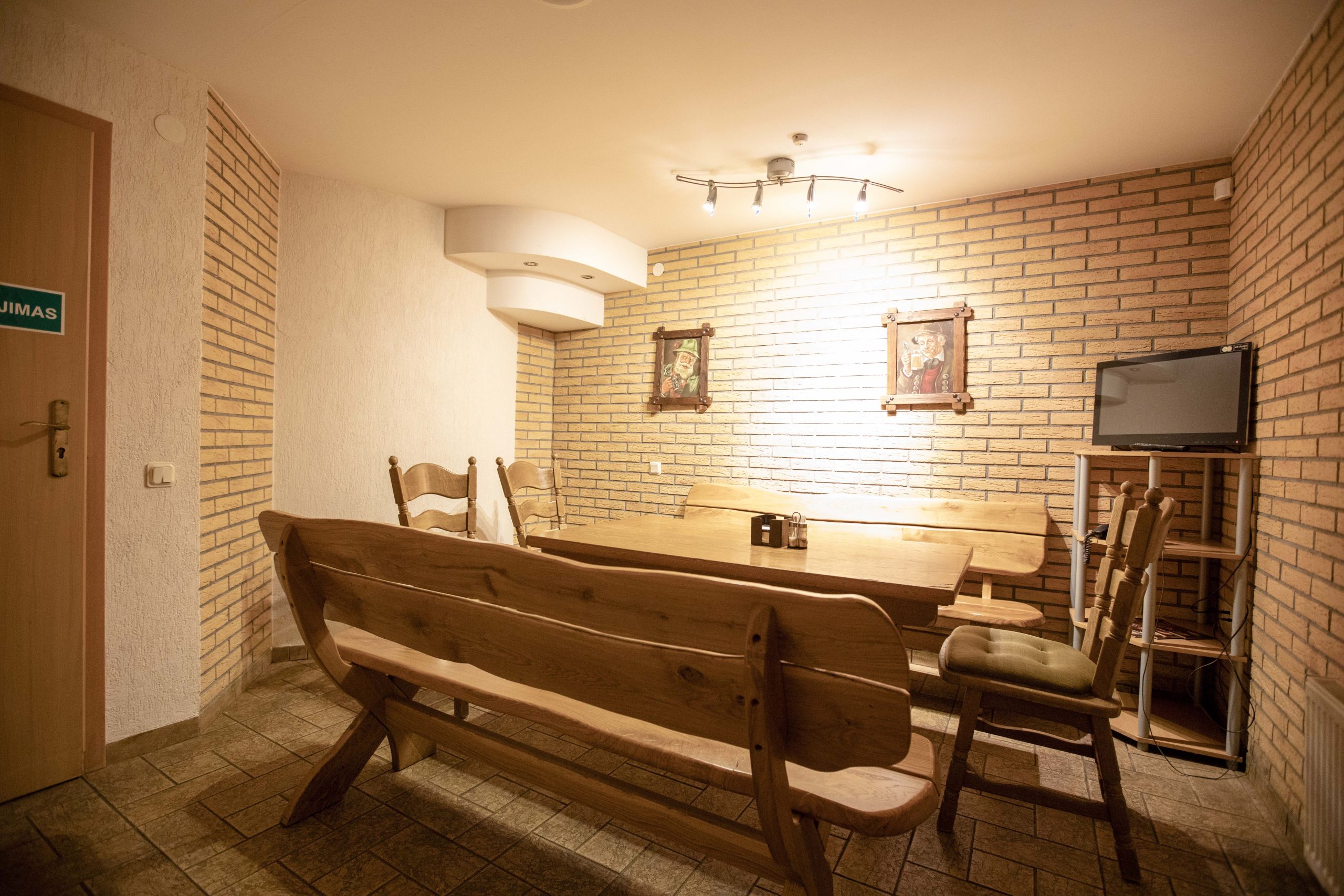Private sauna at Amicus Hotel Vilnius – perfect for relaxing after a long trip